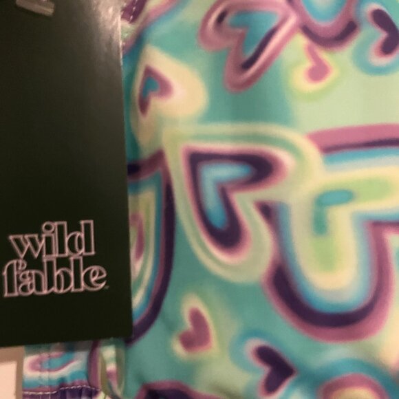 NEW Wild Fable Swirl Heart Print Bikini Top – Size M (8–10) – Adjustable Halter - Picture 6 of 6